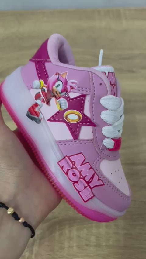¡Desata la velocidad de Sonic en cada paso! Tenis con luces para que tus hijos corran al máximo estilo