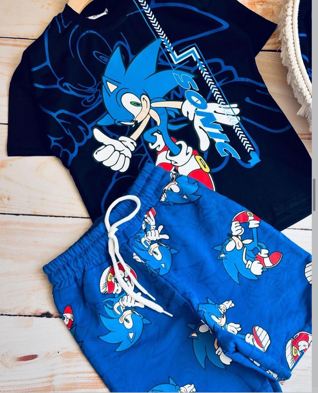 💙 Conjuntos de Manga Corta de Sonic – ¡Velocidad y Estilo en Cada Paso! ⚡🏁